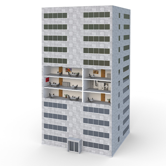 3D Grafik Bürohaus