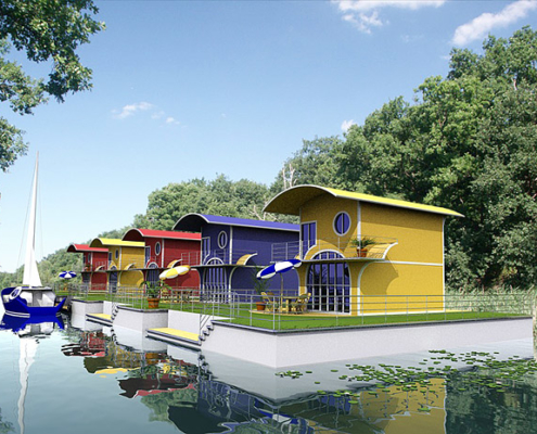 Architekturvisualisierung Floating Home